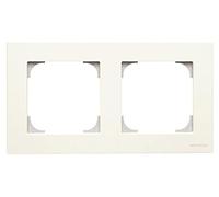 Niessen 8572 BL - Marco, 2 Ventanas, Color Blanco