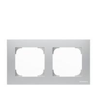 Niessen 8572 PL - Marco, 2 Ventanas, Color Plata
