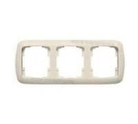 Niessen arco - Marco 3 elemento horizontal serie arco blanco marfil