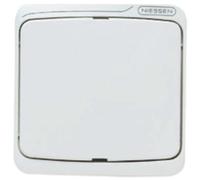 Niessen arco - Tecla pulsador con visor luz serie arco blanco alpino