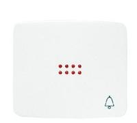 Niessen arco - Tecla pulsador timbre visor serie arco blanco alpino