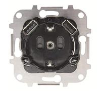 Niessen Base enchufe schuko y doble cargador USB, 250V, 16A, con protección infantil, 22,5 x 15 x 7,8 centímetros, color negro (referencia: 8188.3), estándar