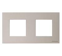 Niessen - n2272.1pl marco basico 2 ventanas zenit plata Ref. 6522015242