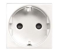 Niessen N2288.6 BL - Base enchufe 2 polos+tierra lateral schuko conexión blanco