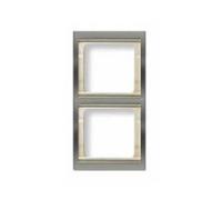 Niessen olas - Marco 2 elemento vertical serie olas acero perla