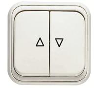 Niessen over - Interruptor persianas over blanco