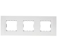 Niessen restylo - Placa sin garra 3 módulos horizontal nueva stylo blanco alpino