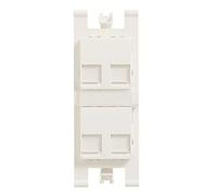 Niessen sist.centralizacion - Soporte conector informatico 4 ventana blanco