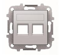 Niessen sky - Tapa 2 conector con persiana plata