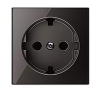 Niessen sky - Tapa base enchufe schuko plano cristal negro