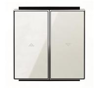 Niessen sky - Tecla interruptor persiana cristal blanco