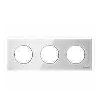 Niessen skymoon - Marco 3 elementos cristal blanco