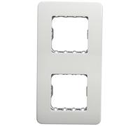 Niessen stylo - Placa 2 combinación vertical sin garra stylo blanco alpino