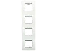 Niessen stylo - Placa 4 combinación vertical sin garra stylo blanco alpino