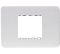 Niessen stylo - Placa rectangular 2 módulos serie stylo blanco alpino