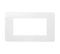 Niessen stylo - Placa rectangular 4 módulos serie stylo blanco alpino