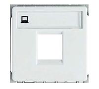 Niessen stylo - Tapa con ventana conector telefono informatica stylo blanco alpino