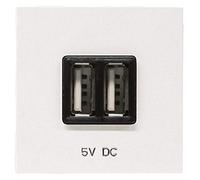 Niessen - Toma cargador usb 2m 2x750ma/5v blanco