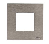 Niessen zenit - Marco 1 elemento 2 módulos serie zenit acero inoxidable