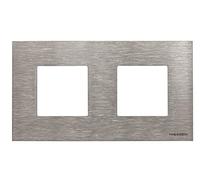 Niessen zenit - Marco 2 elementos serie zenit acero inoxidable