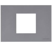 Niessen Zenit - Marco 2 módulos, color plata