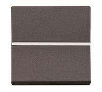 Niessen zenit - Pulsador sin grabar 2 módulos zenit antracita