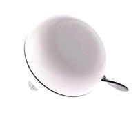 Niet verkeerd Bicycle Bell Ding-Dong Steel 80 mm White