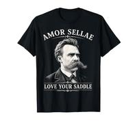 Nietzsche Love Your Saddle Funny Filosofía Parodia Camiseta