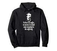 Nietzsche para Vivir SUFRIR Sobrevivir Encuentra Significado Sudadera con Capucha