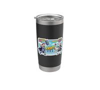 Nietzsche vs Kant Arcade Juego de lucha divertido Filosofía Nerd Vaso térmico de acero inoxidable de doble pared