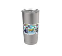 Nietzsche vs Kant Arcade Juego de lucha divertido Filosofía Nerd Vaso térmico de acero inoxidable de doble pared