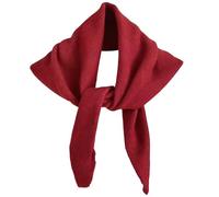Nievajio 1 chal triangular de cachemira, mezcla de lana de punto para mujer, pañuelo estético Y2K, acogedor calentador de cuello, versátil