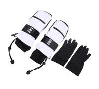 Nieve Esquí de Invierno con Correas Ajustables para Deportes Al Aire Movimiento Flexible y Comodidad Nylon Blanco y Negro 2 Unidades (XL)