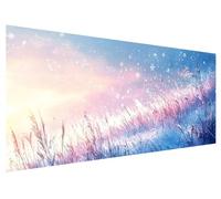 Nieve Kits de Pintura de Diamante para Bricolaje para Adultos, Paisaje Diamond Painting Kit, Juego de Pintura Diamante Manualidades Adultos para Cuadros Decoracion Salon Pared Regalo 100x40cm G-30