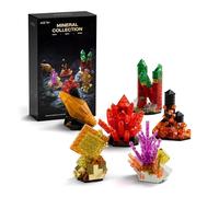 Nifeliz Bloques de construcción de minerales, 6 Modelos Minerales para Adultos, Decoración y Regalo para Amantes de la Geología (626 PCS, NF10366)