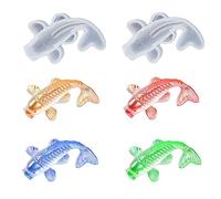 Nifocc 2 moldes de resina de peces koi, moldes de silicona 3D para carpas, peces dorados, moldes de cristal para manualidades, joyas, colgantes, llavero de bonsái