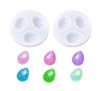 Nifocc 2 moldes de silicona con forma de gota de agua, con agujero, joyas, colgantes, forma de resina, para manualidades, collares, pulseras, pendientes, llaveros