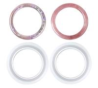 Nifocc - Molde redondo de silicona de 70 mm para hacer joyas o manualidades, 2 unidades