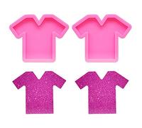 Nifocc Moldes de silicona para fundición de ropa, con diseño de camiseta, 2 unidades