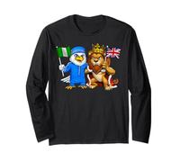 Nigeria Bandera del Reino Unido Herencia británica nigeriana Manga Larga