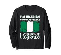 Nigeria Flag Proud Elegant Nigerian Boyfriend Girlfriend Manga Larga