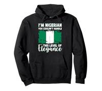 Nigeria Flag Proud Elegant Nigerian Boyfriend Girlfriend Sudadera con Capucha