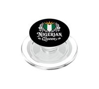 Nigerian Queen Nigeria Flag Proud Nigerian Woman PopSockets PopGrip para MagSafe