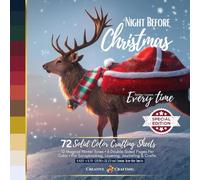 Night Before Christmas | 72 Solid Color Crafting Sheets | Special Edition: 12 Magical Winter Tones • 6 Double-Sided Pages Per Shade • For Scrapbooking, Layering, Journaling & Crafts