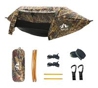 Night Cat Hamaca Tienda con Mosquitera Impermeable Rainfly para 1 Persona Senderismo Camping en Jardín Patio Trasero Wild