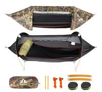 Night Cat Hamaca Tienda con Mosquitera Impermeable Rainfly para 1 Persona Senderismo Camping en Jardín Patio Trasero Wild