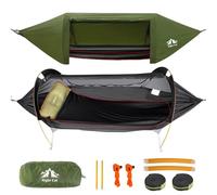 Night Cat Hamaca Tienda con Mosquitera Impermeable Rainfly para 1 Persona Senderismo Camping en Jardín Patio Trasero Wild
