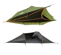 Night Cat Tienda de Campaña Hamaca: Mosca Impermeable para 2 Personas Senderismo Camping en el jardín Patio Trasero Salvaje