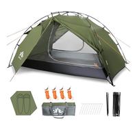 Night Cat Tienda de campaña para 2 personas, instalación rápida, tienda de campaña con poste de fibra de vidrio, doble capa, dos puertas, impermeable, ligera, compacta, 7 x 4 pies