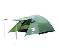 Night Cat Tienda de campaña para 2 y 3 personas, tienda de campaña familiar, doble capa con porche, impermeable, fácil instalación, buena ventilación, 7 x 6 x 4 pies